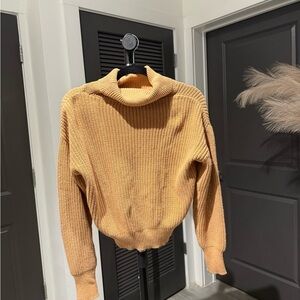 Fashion Nova Warm Yellow Turtleneck Sweater